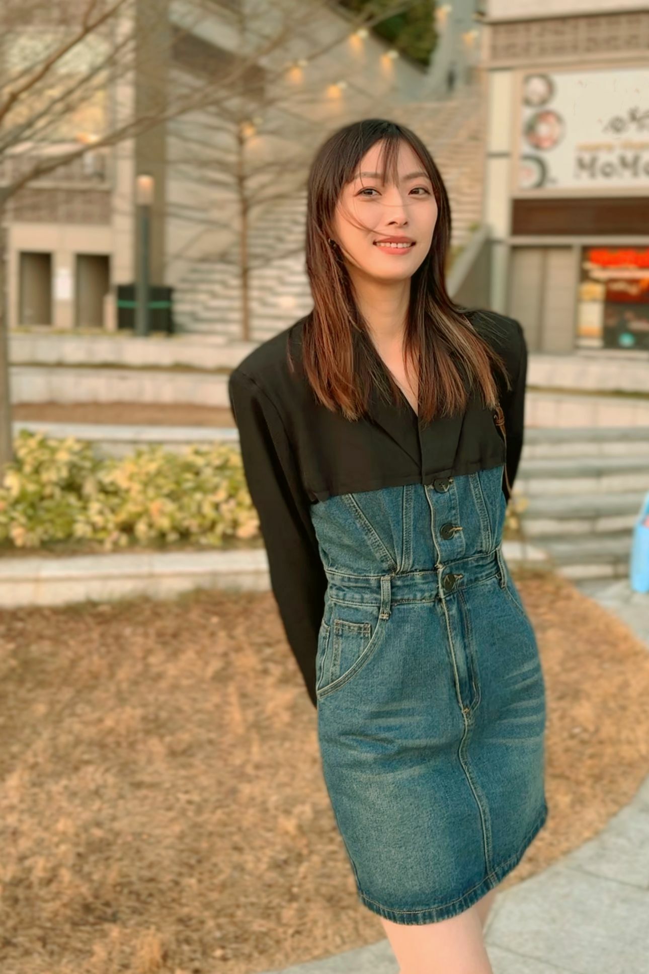 OP#5695 🤍西裝優點牛仔裙