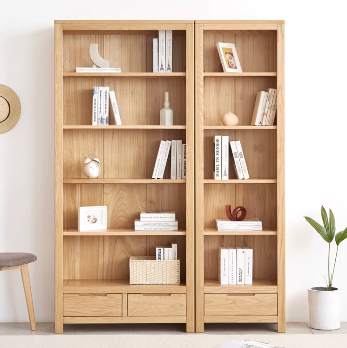 挪威實木書架B款NW-A3172