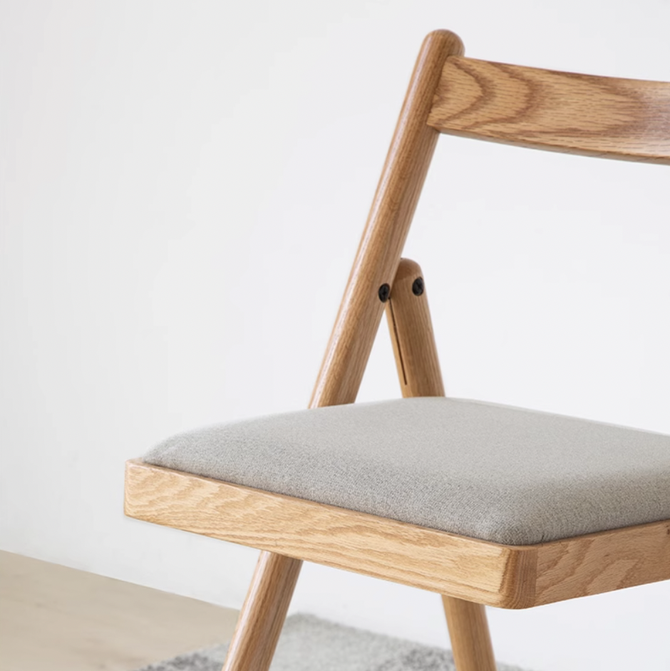 挪威實木折疊餐椅B款NW-A3123