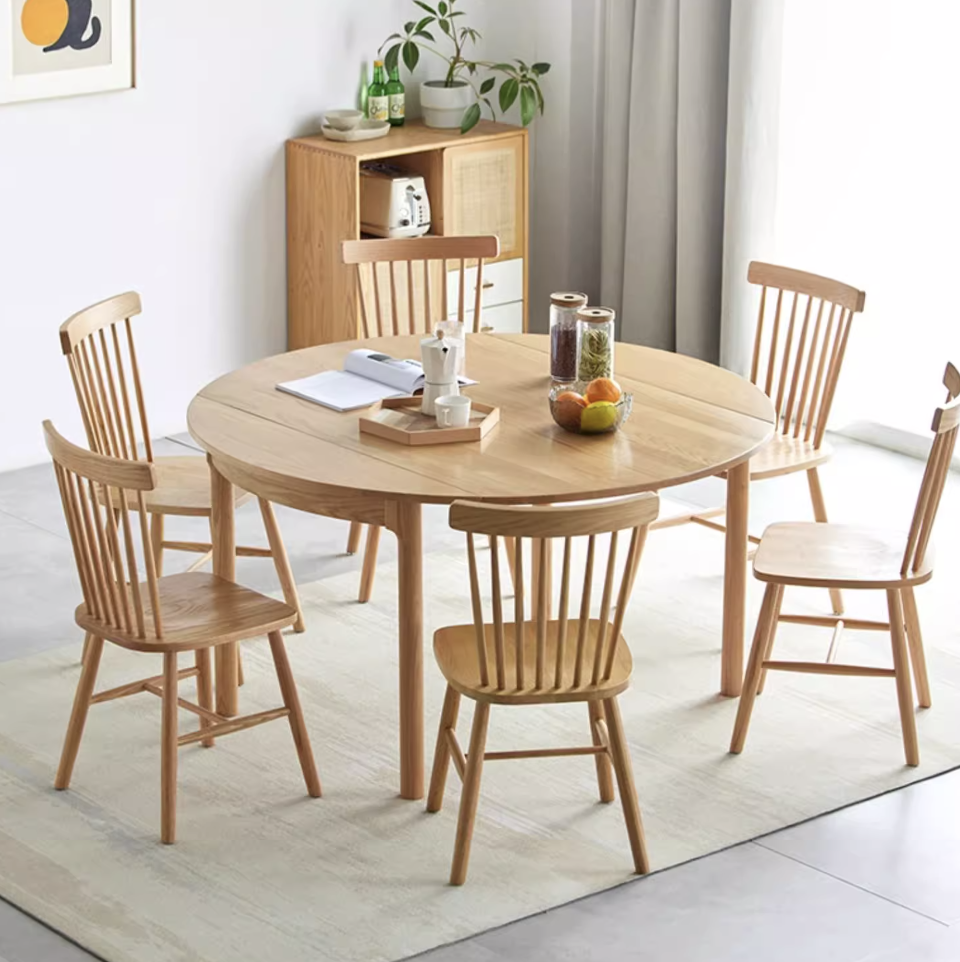 〖特惠款〗挪威實木折疊圓桌NW-A4112