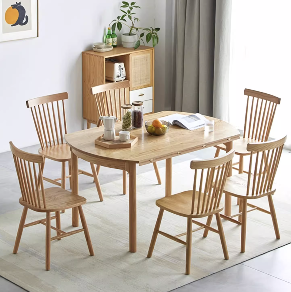 〖特惠款〗挪威實木折疊圓桌NW-A4112