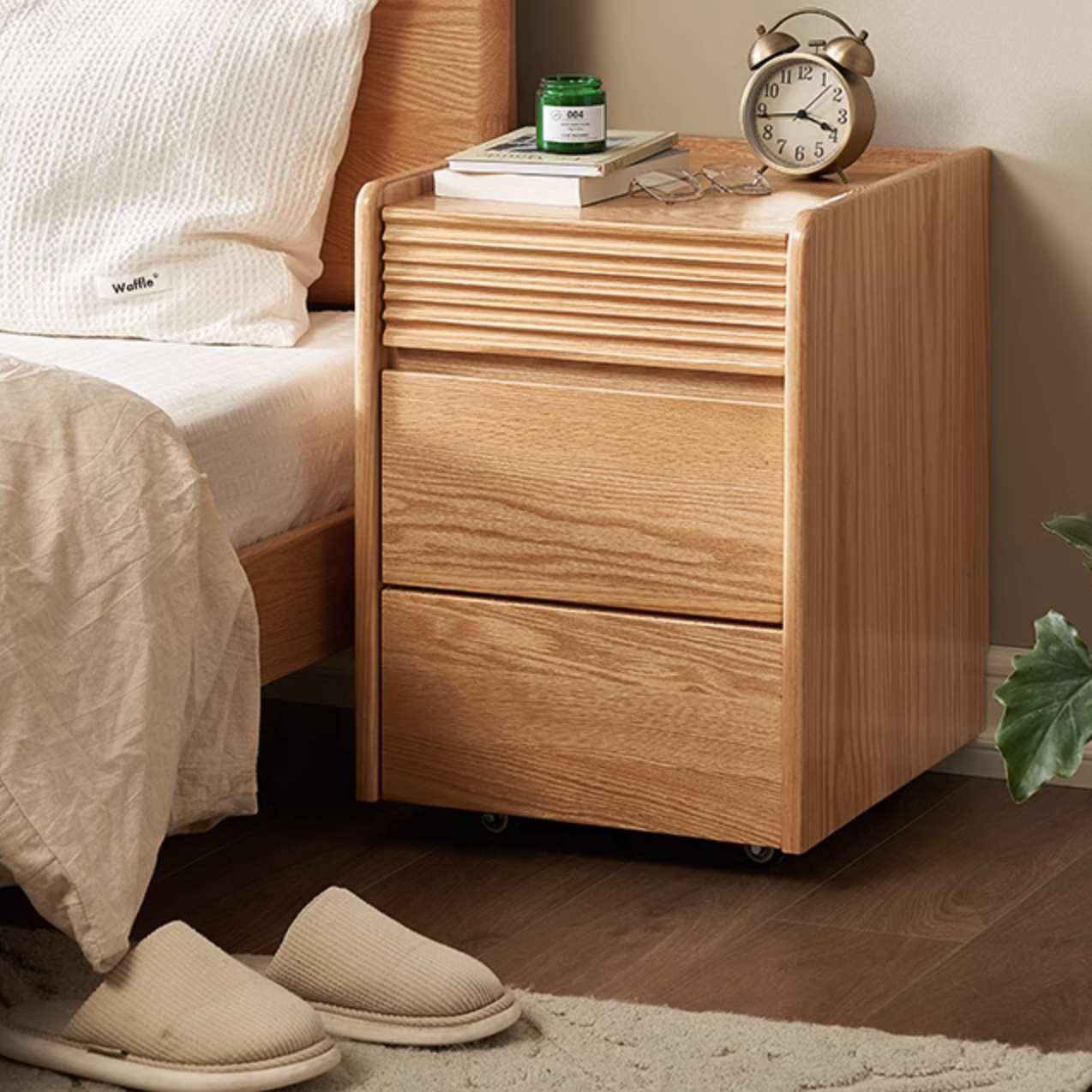 禾沐實木邊櫃D款HM-L7102