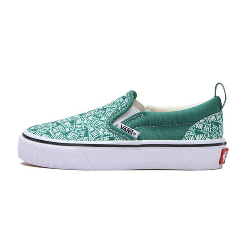 VANS V98CS D.LOGO SLIP ON GRN/WHT LOGO 休閒百搭綠白男女款634