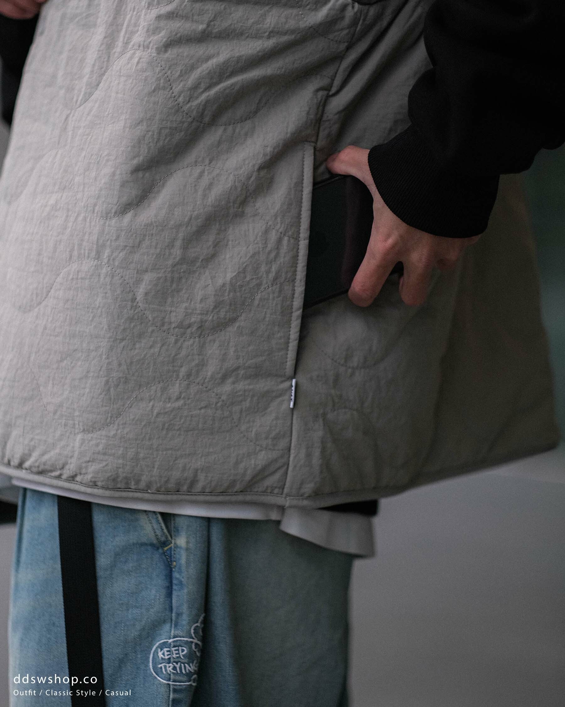 ANST 四穿棒球領衍縫鋪棉外套 AN.33