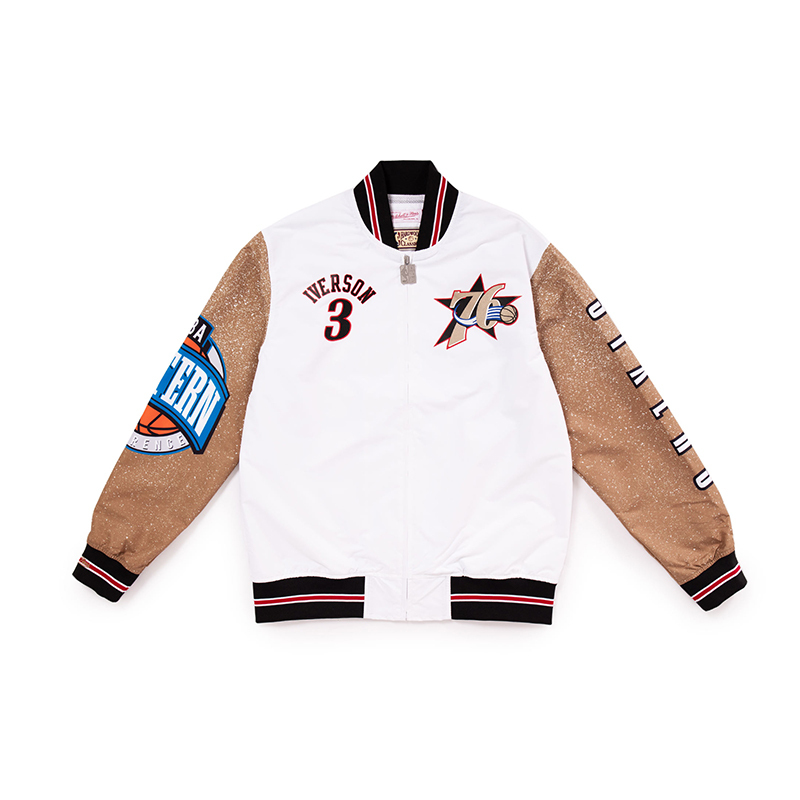 MITCHELL & NESS NBA PLAYER BURST WARM UP JACKET 76ER ALLEN IVERSON  MITCHELL-11 [台灣現貨]