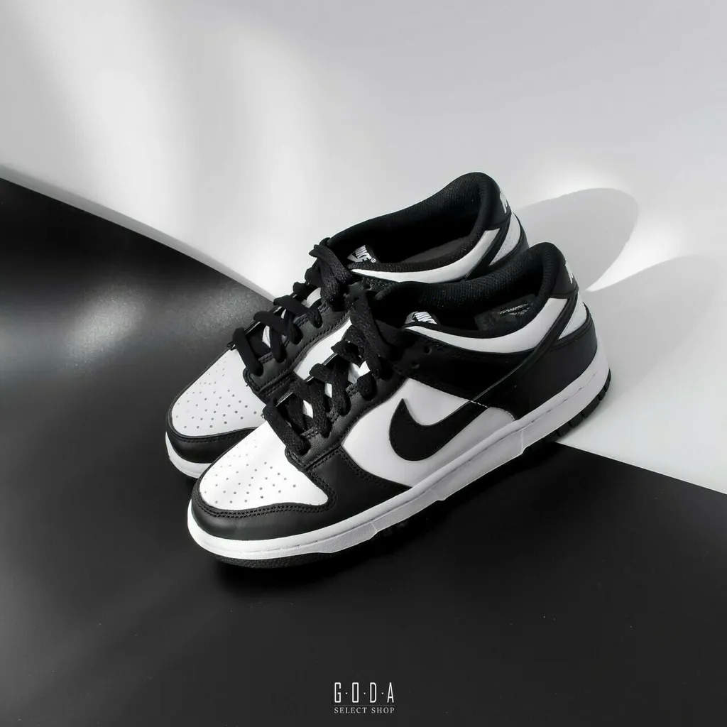 (全台最便宜)NIKE DUNK LOW BLACK GS 經典黑白 熊貓 大童款 女碼 CW1590-100