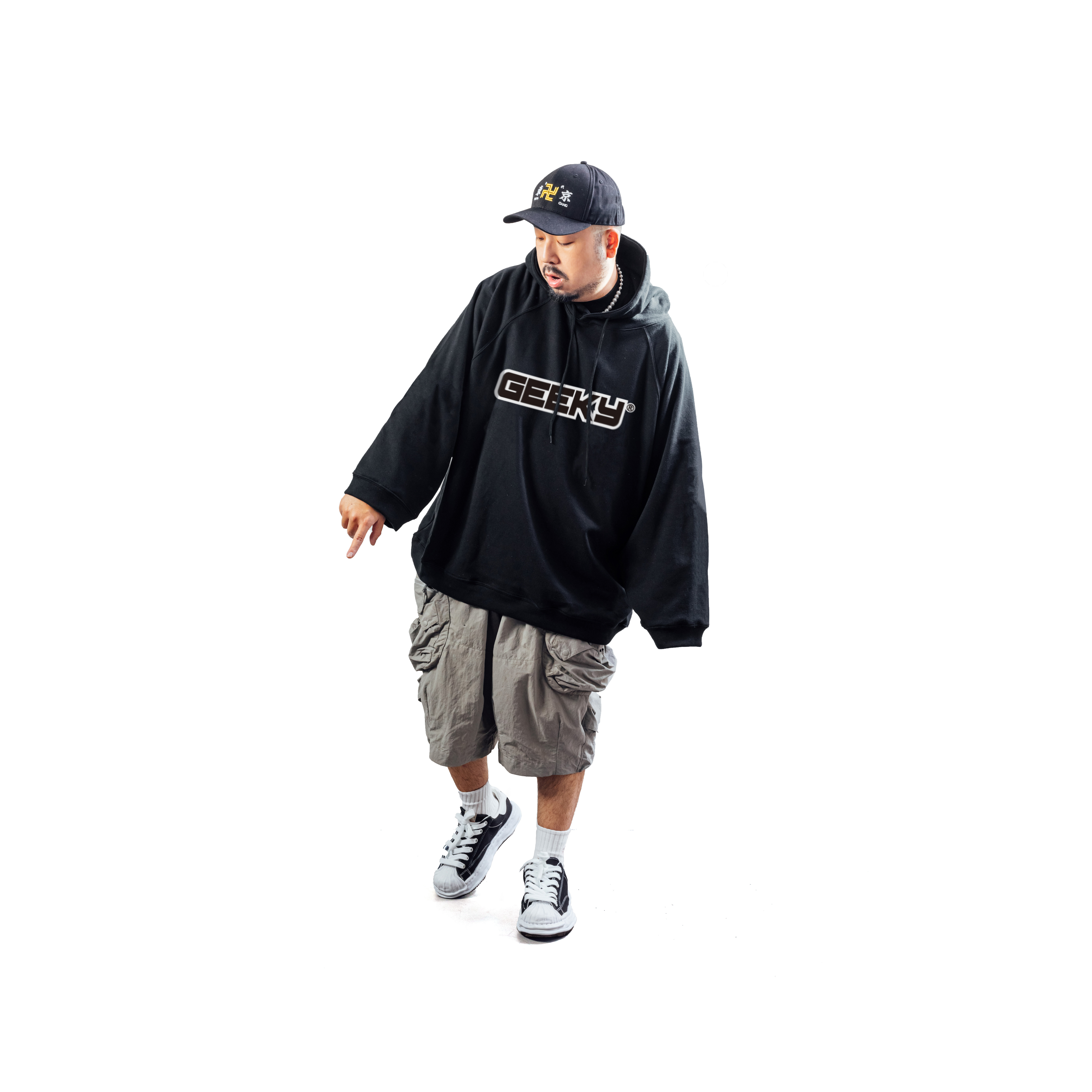 GEEKY GEEKY帽T-黑