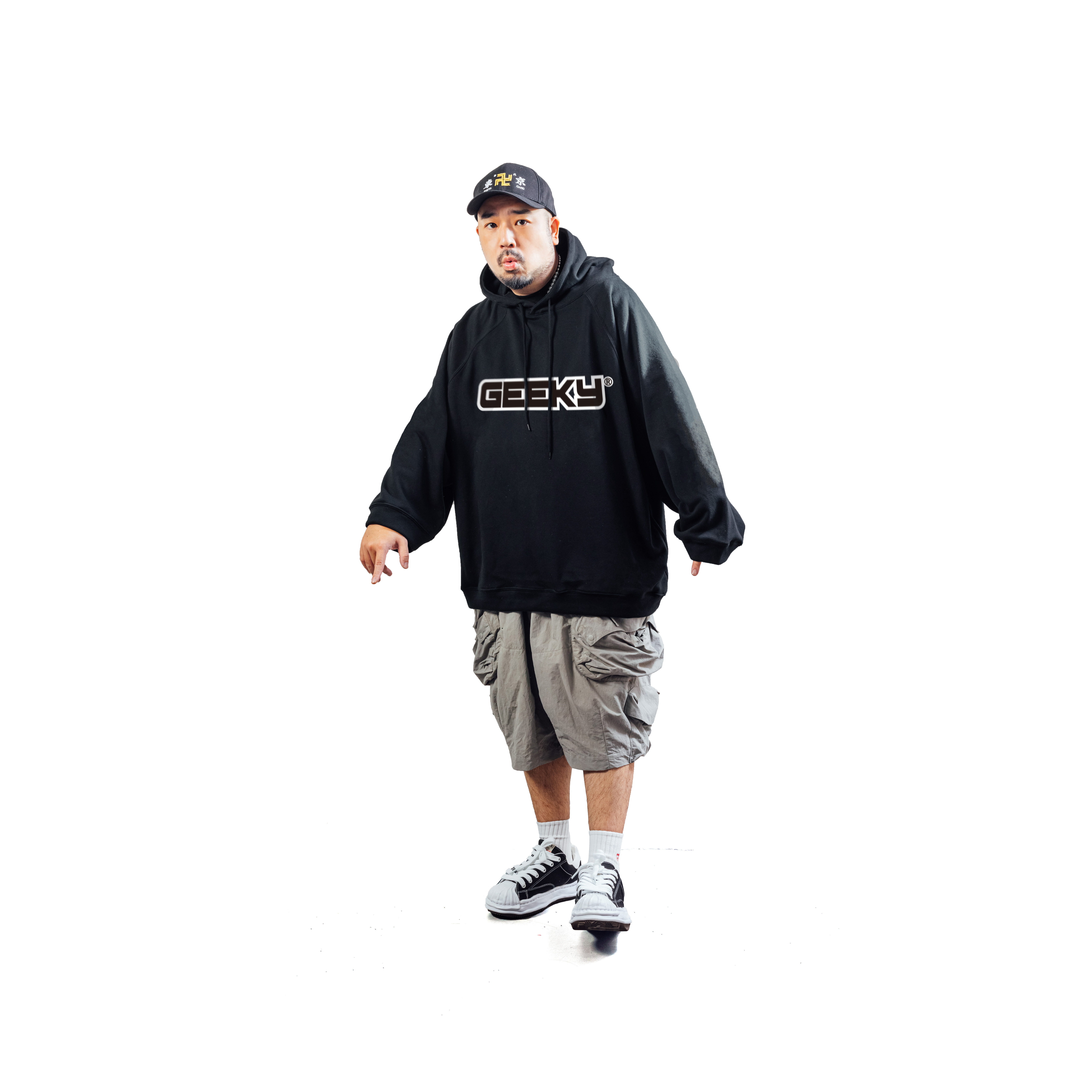 GEEKY GEEKY帽T-黑