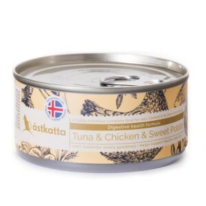 Astkatta 冰島罐 貓罐頭 腸道護理主食配方 白鰹吞拿魚雞肉番薯