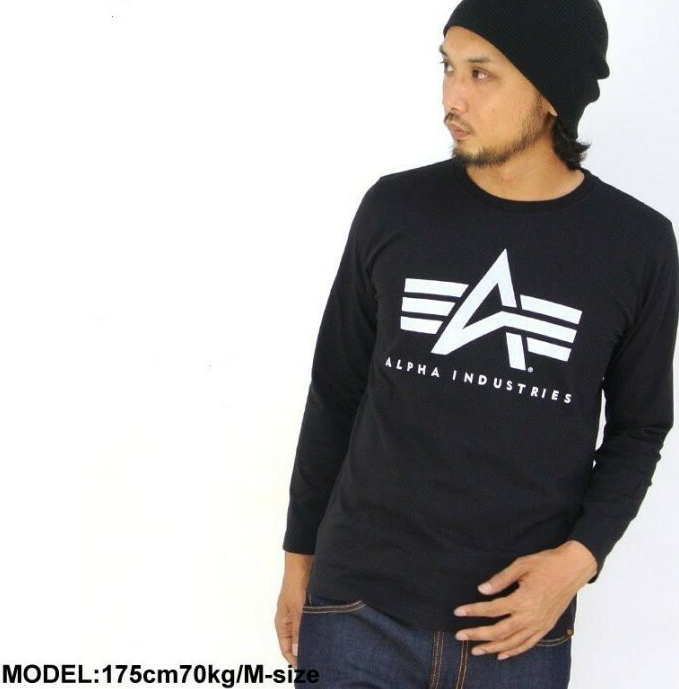 日版 ALPHA PRINT T A-MARK 長TEE 迷彩 LOGO 長T 長袖 TC1128