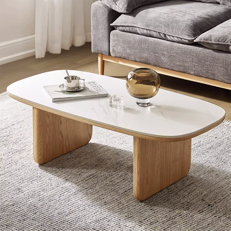 〖特惠款〗禾沐實木岩板茶几D款HM-L7076