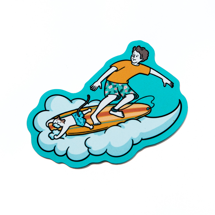 SPPPP｜Flying Boys｜霧面防水貼紙｜新衝浪飛人