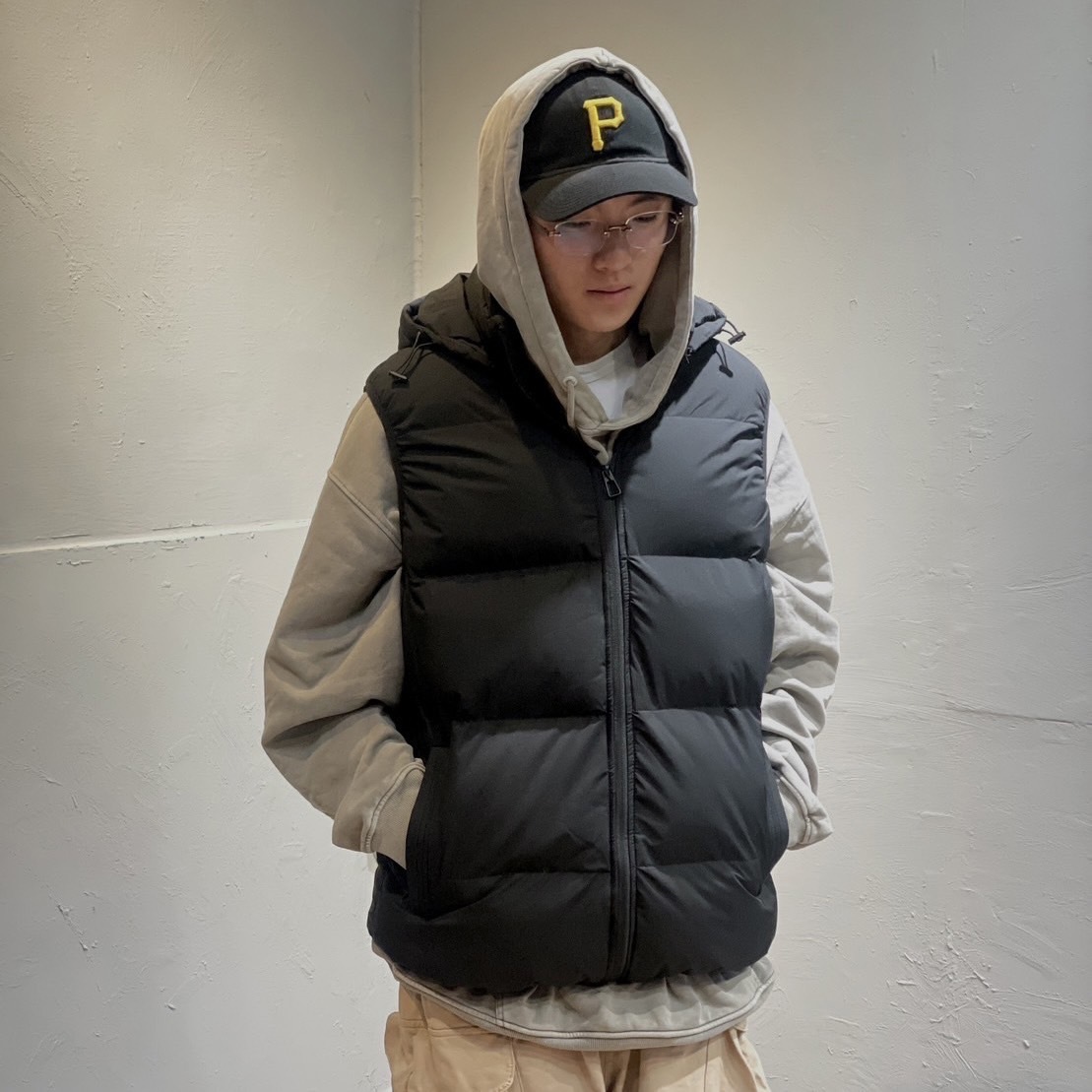 <限時免運>可拆式連帽鋪棉背心 超保暖防風