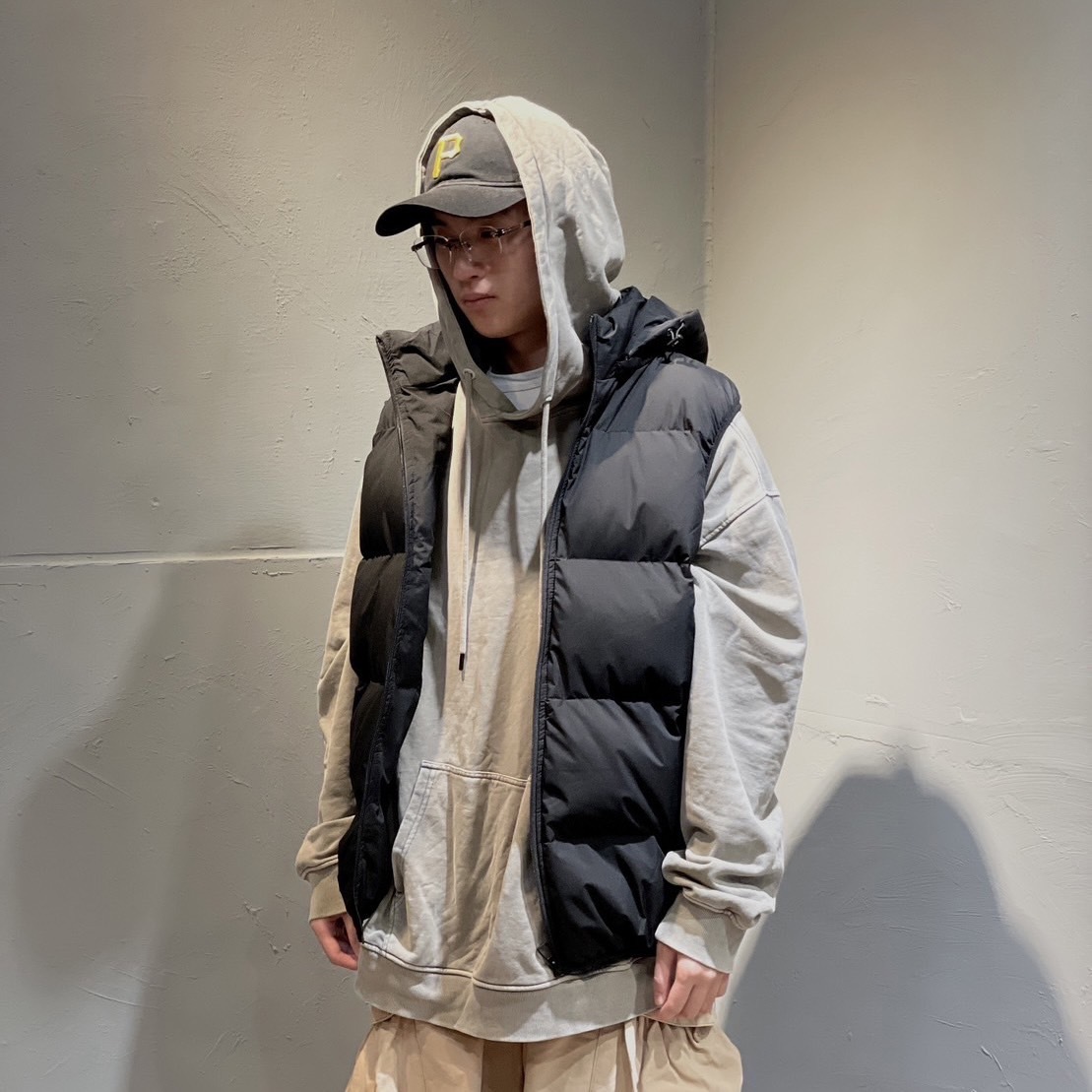 <限時免運>可拆式連帽鋪棉背心 超保暖防風