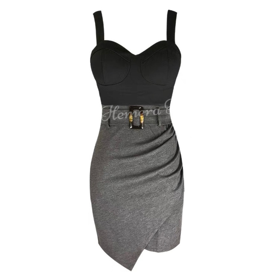 DR24W0145 經典假兩件TRENCH COAT STYLE 連身裙