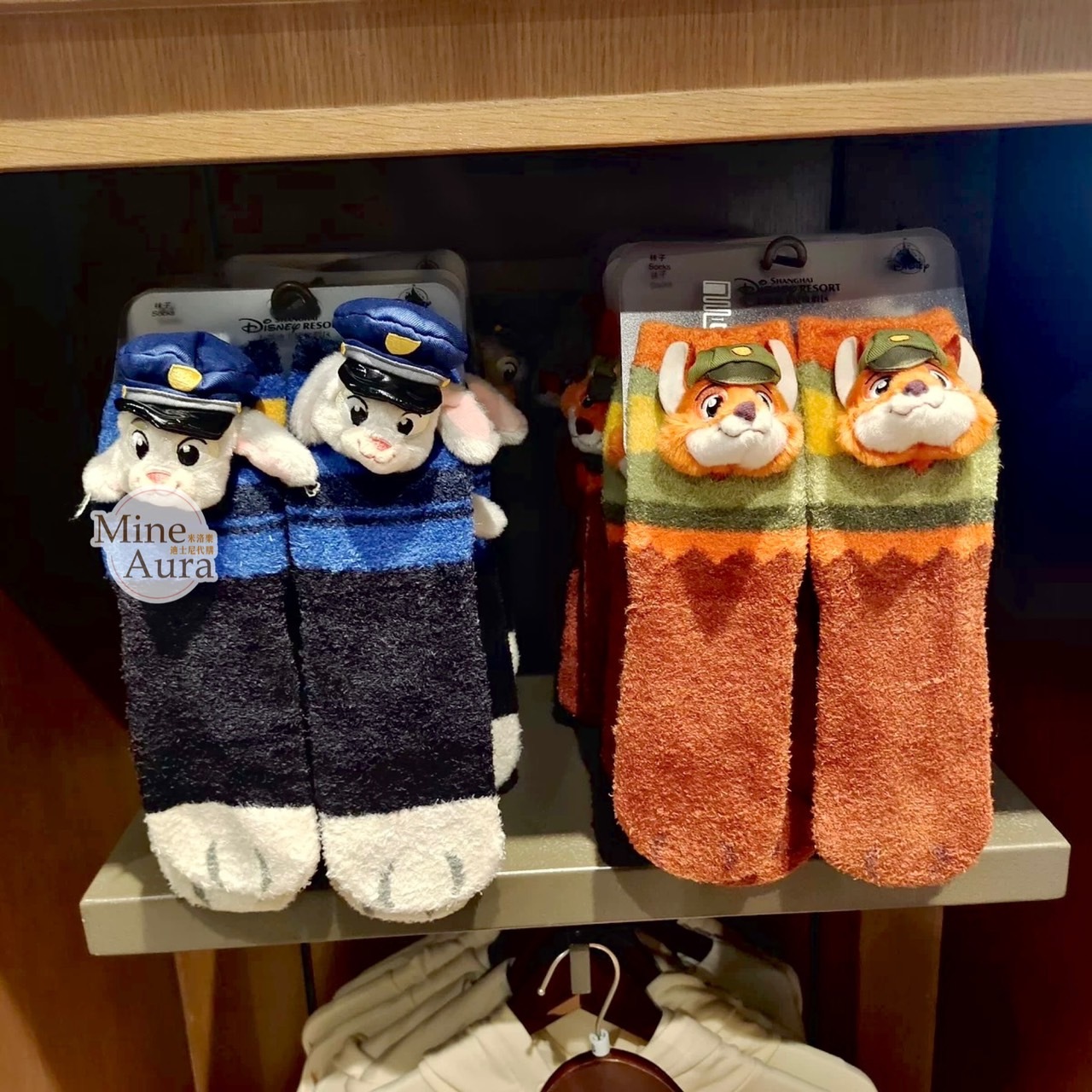 童心系列 哈茱蒂 Judy 兔 絨毛大頭造型 襪子 動物方城市 Zootopia -上海迪士尼樂園