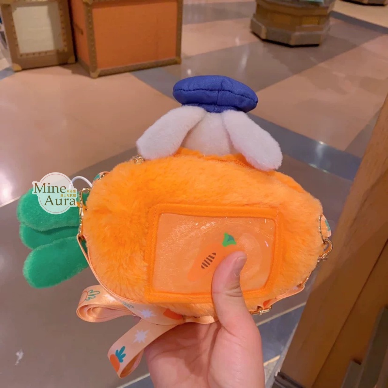 童心系列 哈茱蒂 Judy 兔 絨毛大頭 胡蘿蔔造型 斜背 小包 動物方城市 Zootopia -上海迪士尼樂園