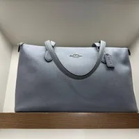[S] COACH CH285 LEATHER TOTE ,SV/GREY MIST, 196395082520 (SCO630)