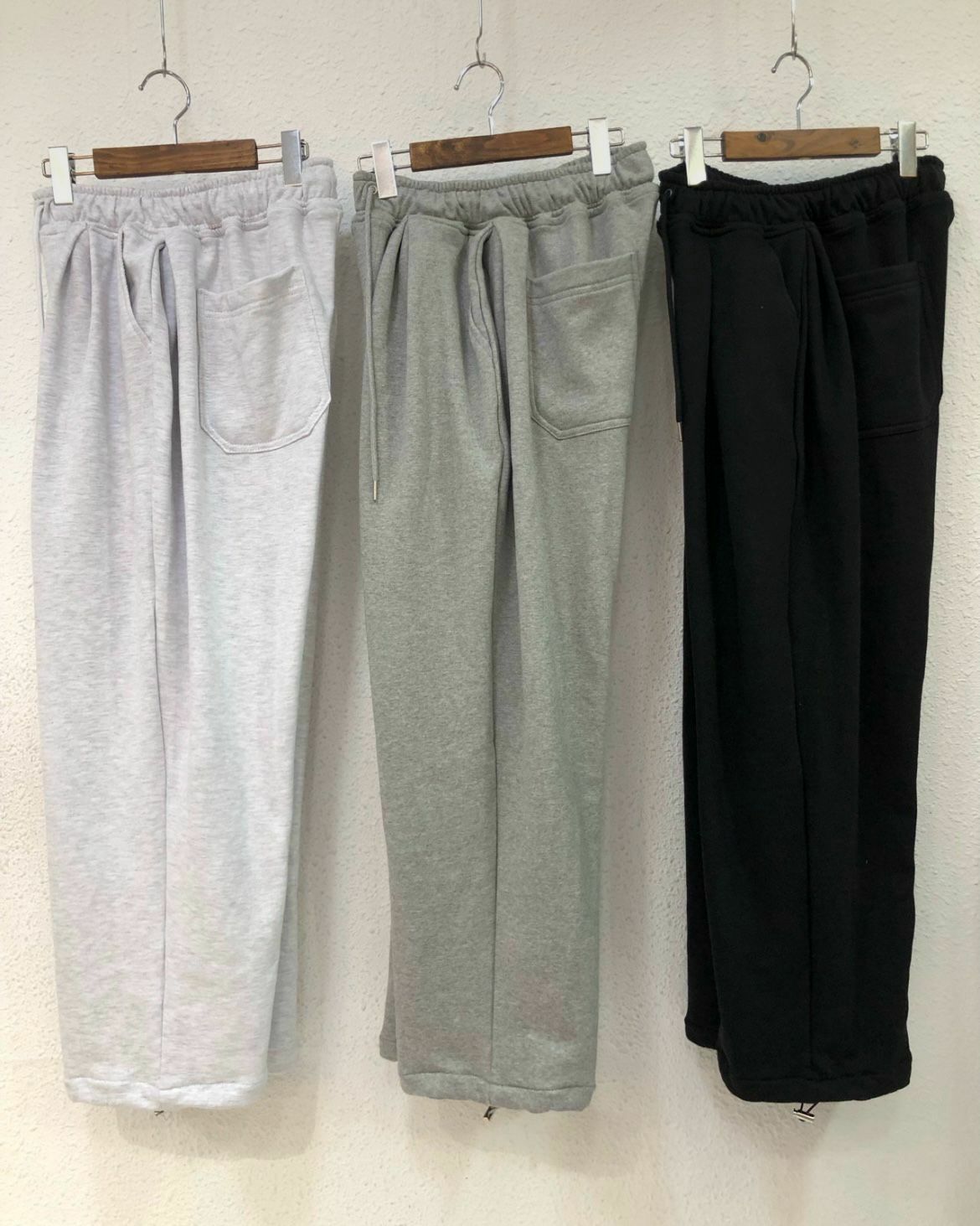 淨色棉質可束腳運動褲 P2713