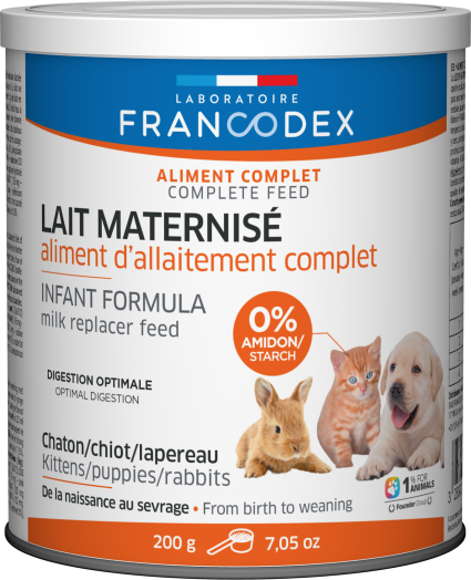 (特價$216/2)法國Francodex 犬/貓/小動物 奶粉 200g
