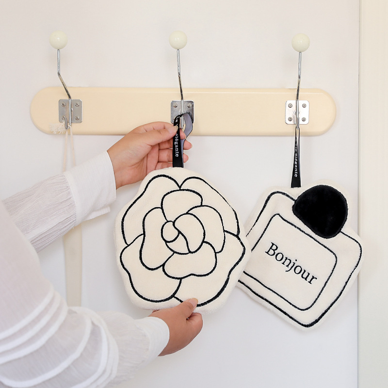 《3606》法式小香風掛式加厚擦手巾