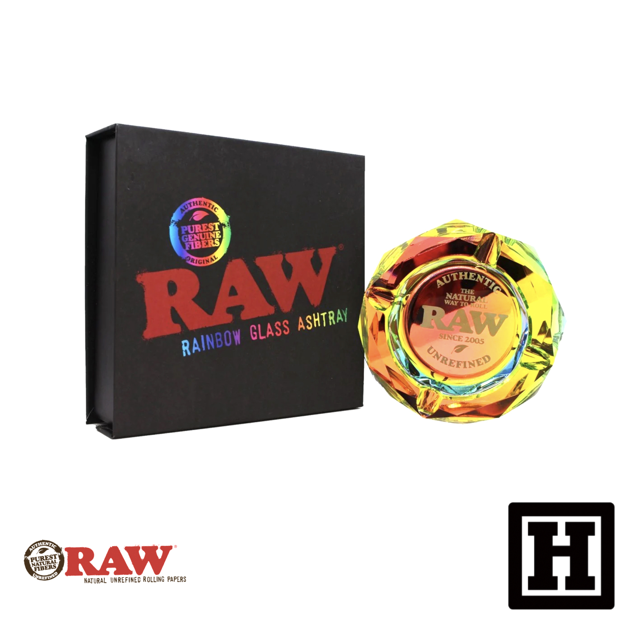 RAW Rainbow Glass 玻璃煙灰缸