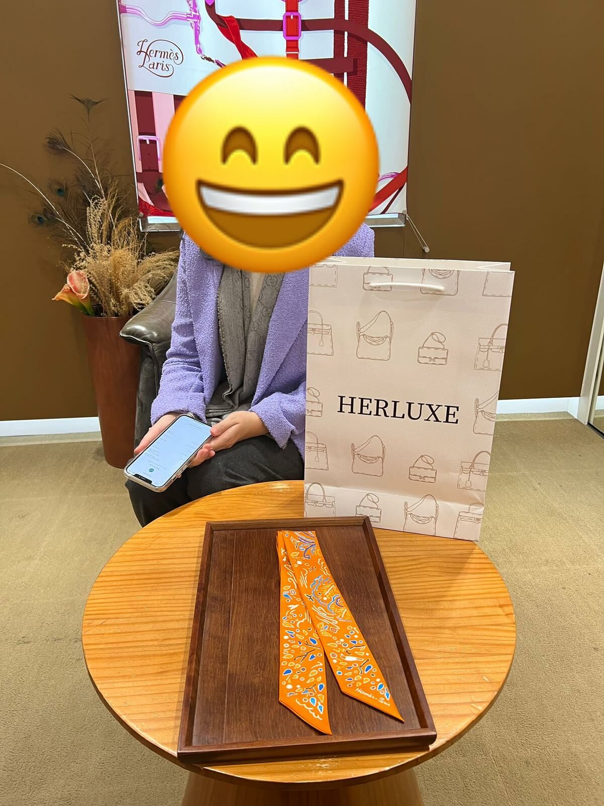 【 感謝支持 】爽快靚靚來pick up lindy 26黑金🎩 配埋Twilly🎀 呢隻袋大氣顯氣質💃 靚靚好滿意❤️ 多謝你嘅支持與信任🫶💪