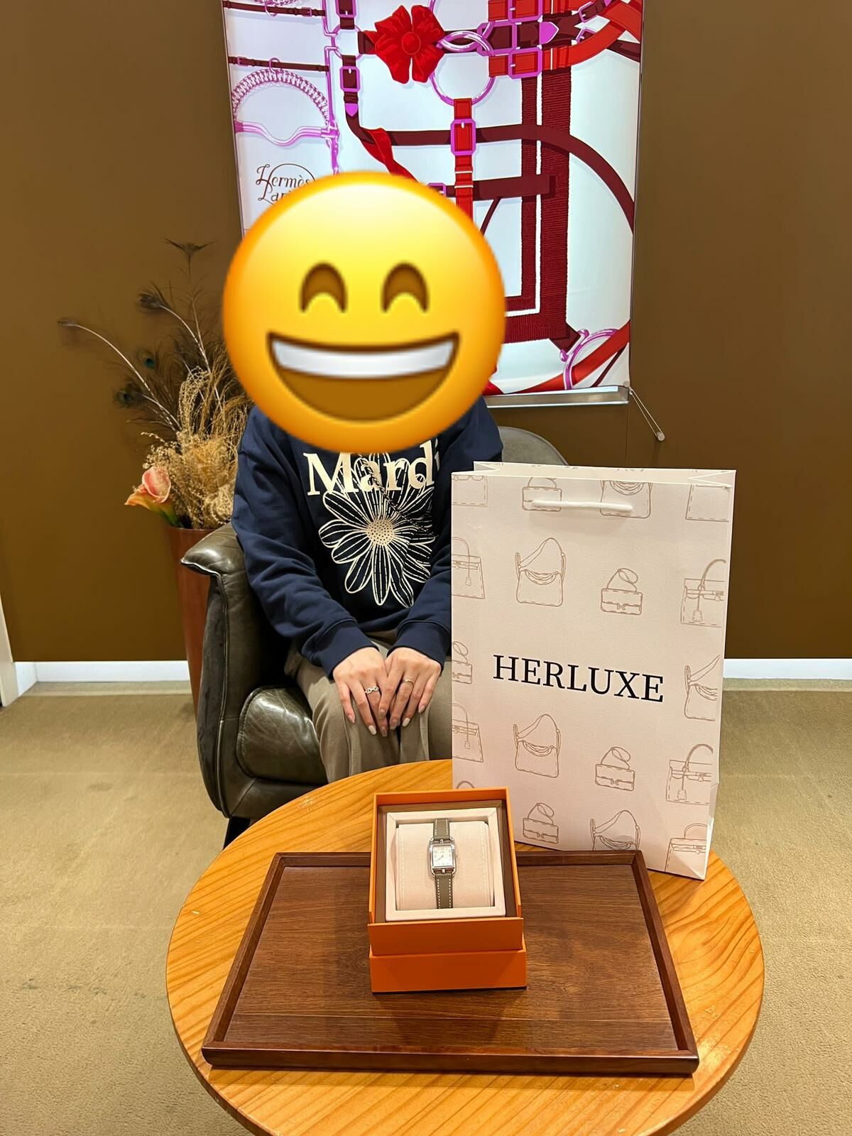 【 感謝支持 】爽快靚靚同先生來購物🥳 一眼睇中呢隻手錶⌚ 靚靚因為我哋有現貨🤗 價錢又抵買💸  先生爽快埋單帶走💕 多謝你嘅支持🫶