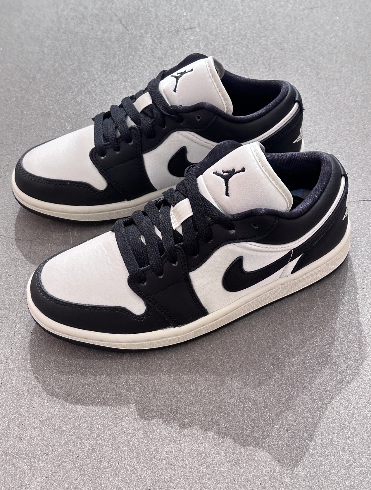 NIKE Air Jordan 1 Low Vintage Pand 絲綢熊貓 黑白 絲綢 復古 奶油底 FB9893-101/預購