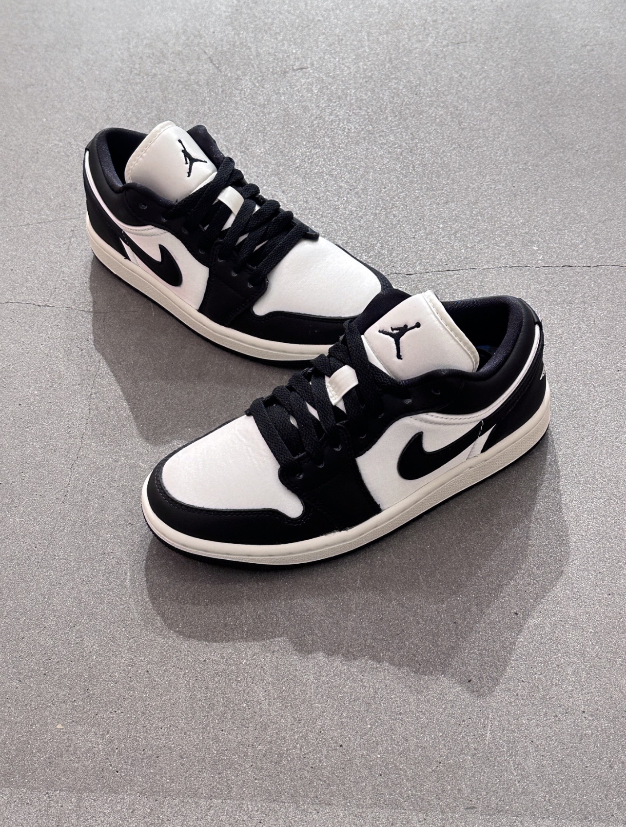 NIKE Air Jordan 1 Low Vintage Pand 絲綢熊貓 黑白 絲綢 復古 奶油底 FB9893-101/預購