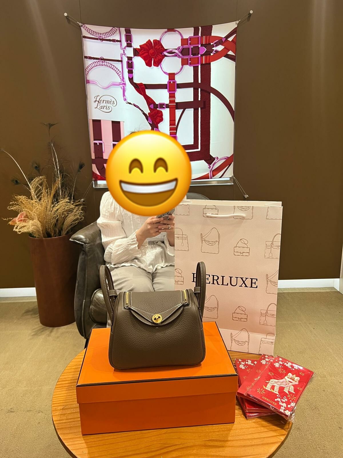 【 感謝支持 】爽快靚靚買咗lindy mini大象金🎉 靚靚見到實物好滿意❤️ 能幫客人買到心儀貨品🤗 我哋都好開心☺️ 多謝你嘅支持與信任🫶💪