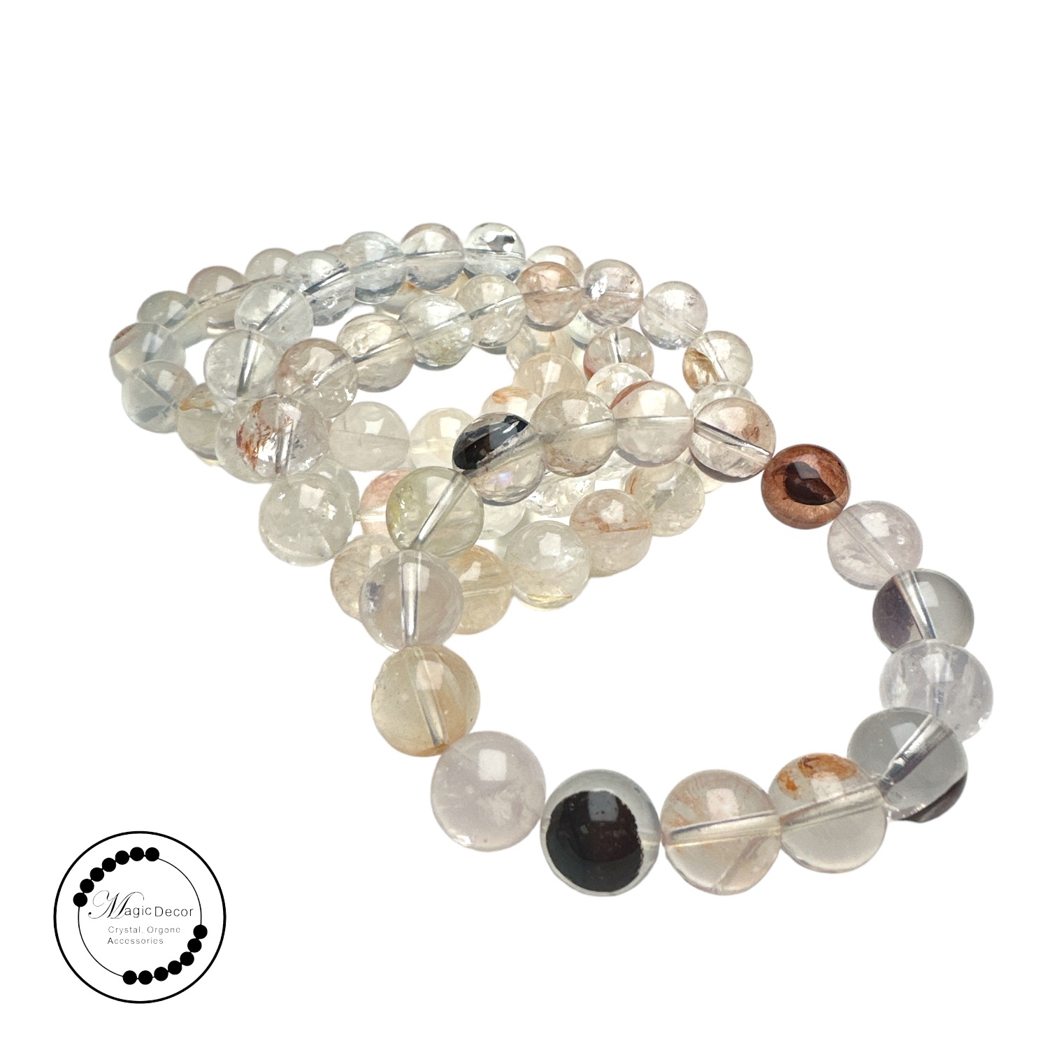 250901 - D8 12mm++頂級熒光橘粉膠花手串