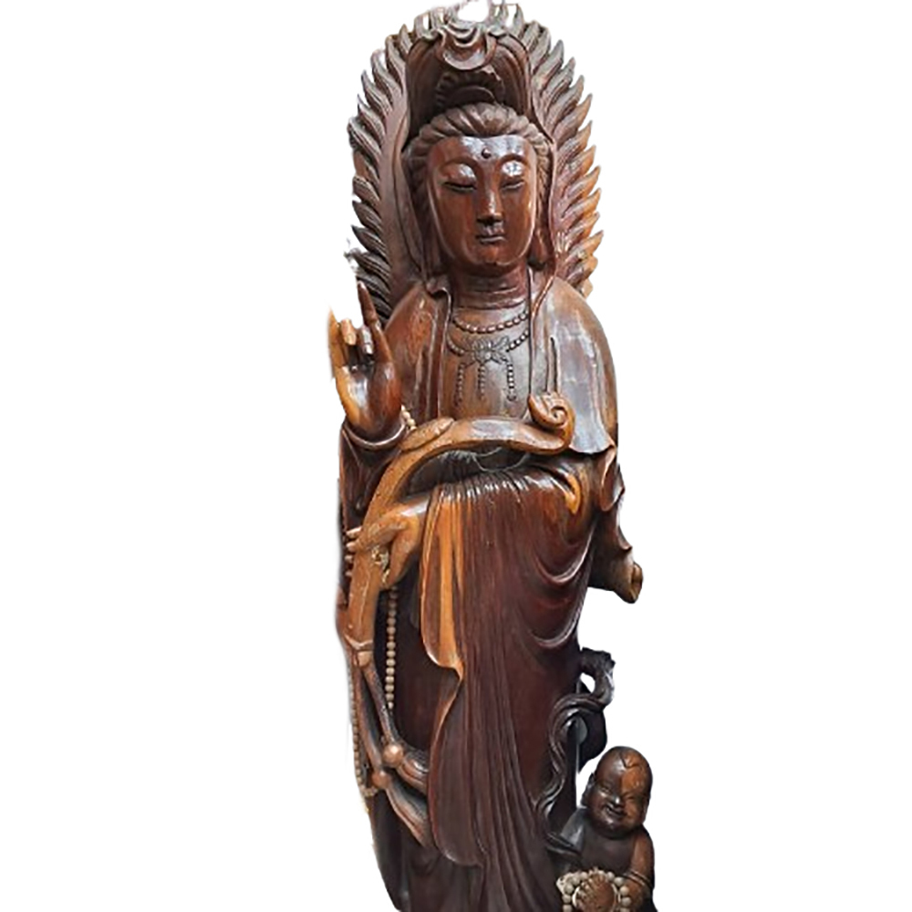 觀世音菩薩{國寶紅豆杉}180公分【十方】153265