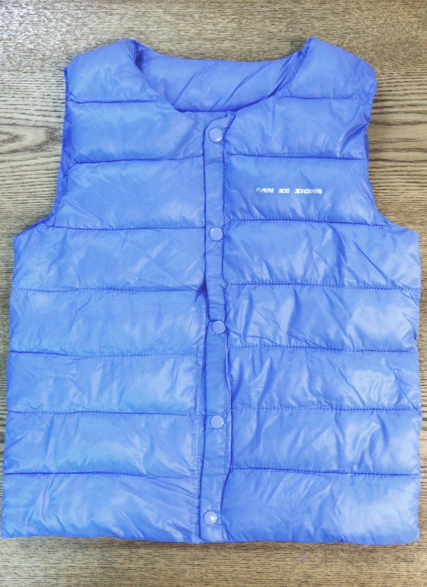 兒童保暖背心130碼-藍色