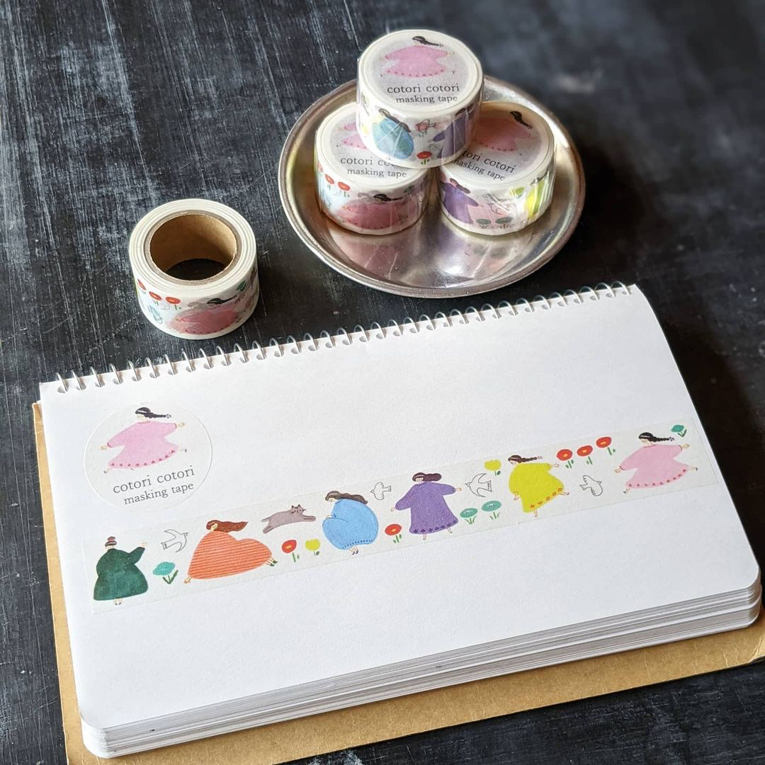 cotori cotori Masking Tape－Pink Girl | **1m Length**