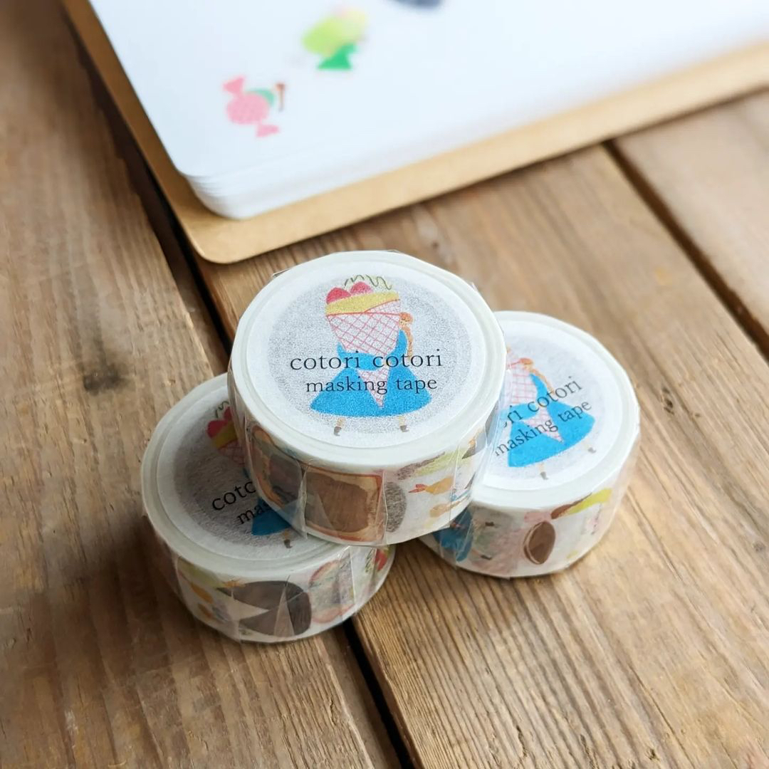cotori cotori Masking Tape－Food and Girls | **1m Length**