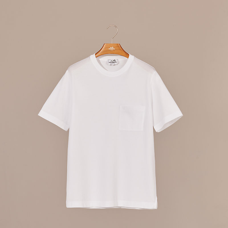 Hermes Man "H" embroidered T Shirt