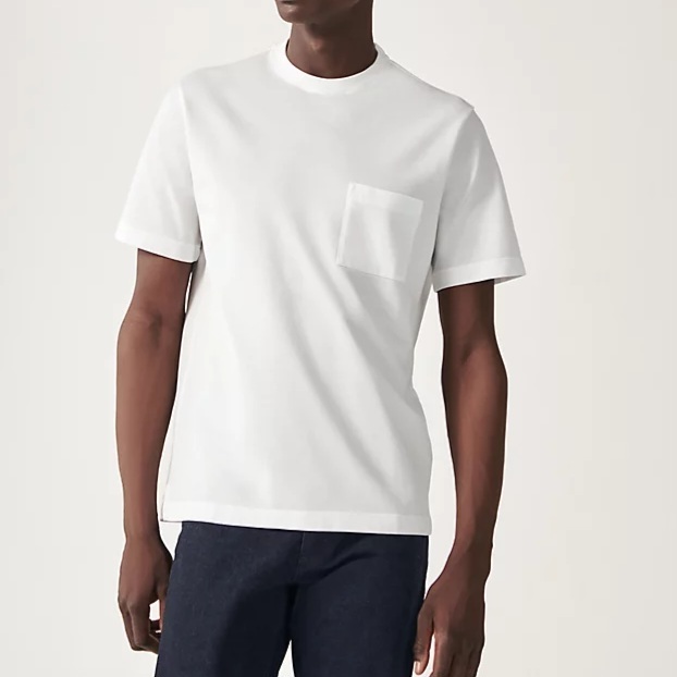 Hermes Man "H" embroidered T Shirt