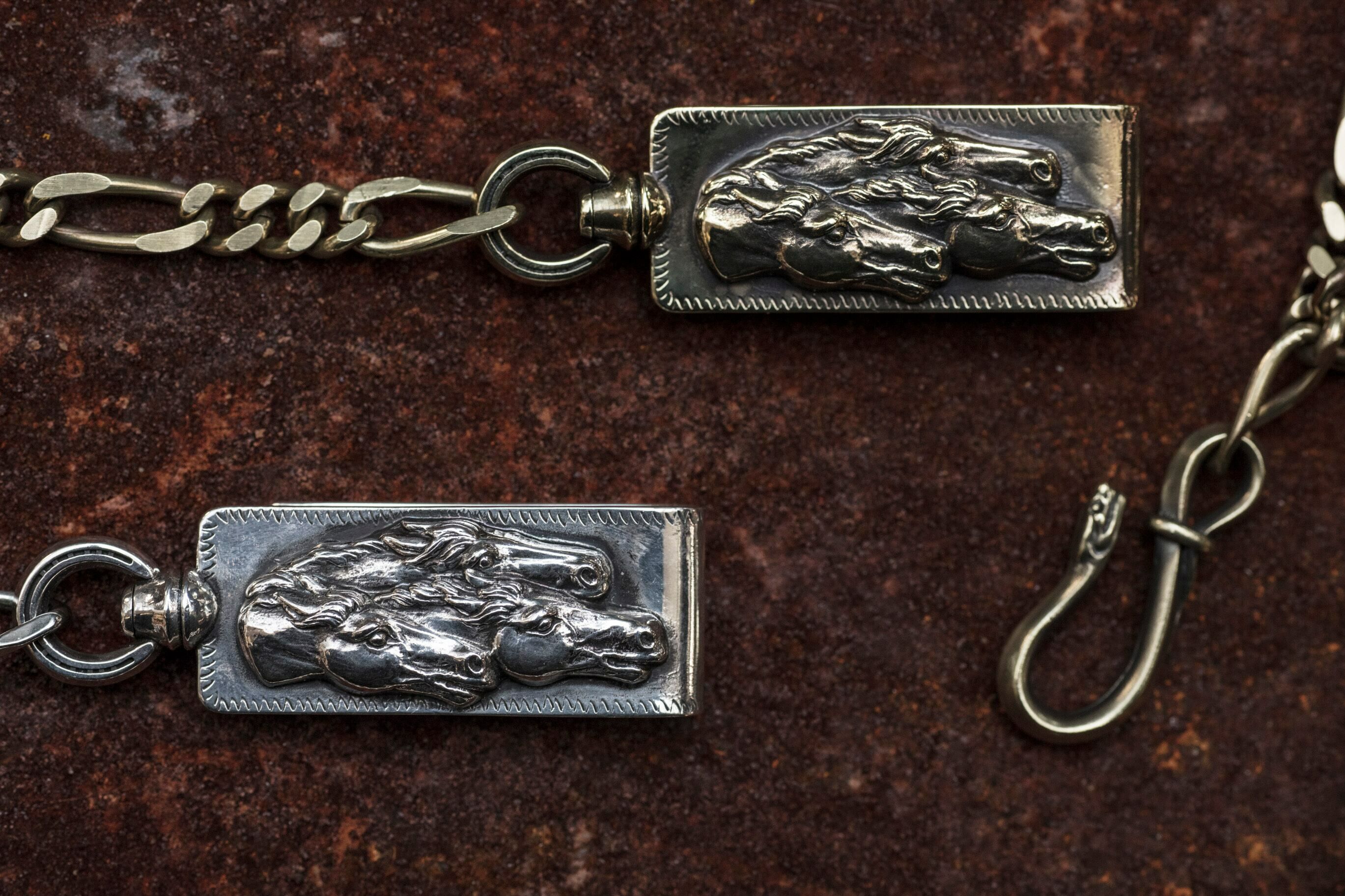 Horse clip type walletchain