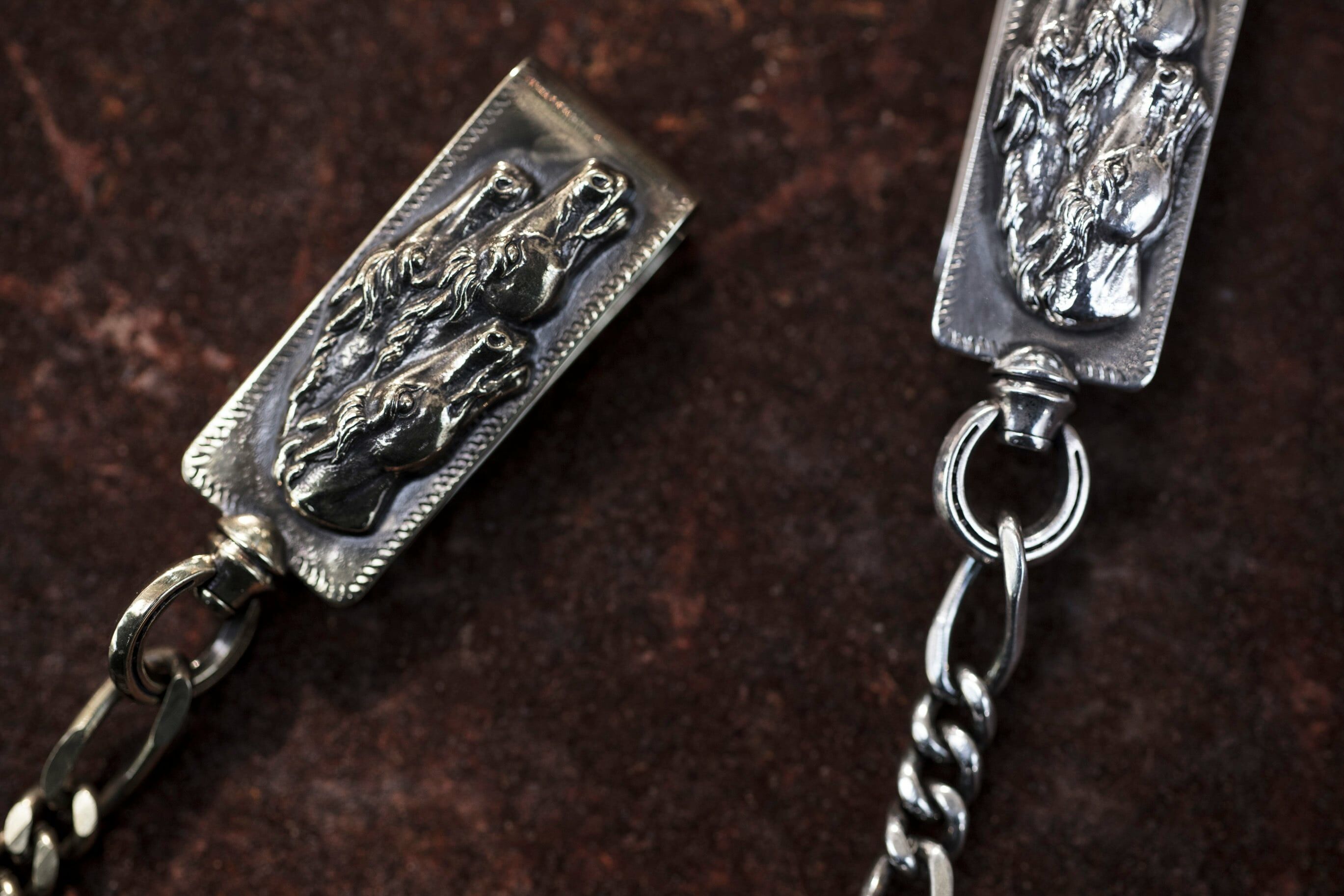 Horse clip type keychan