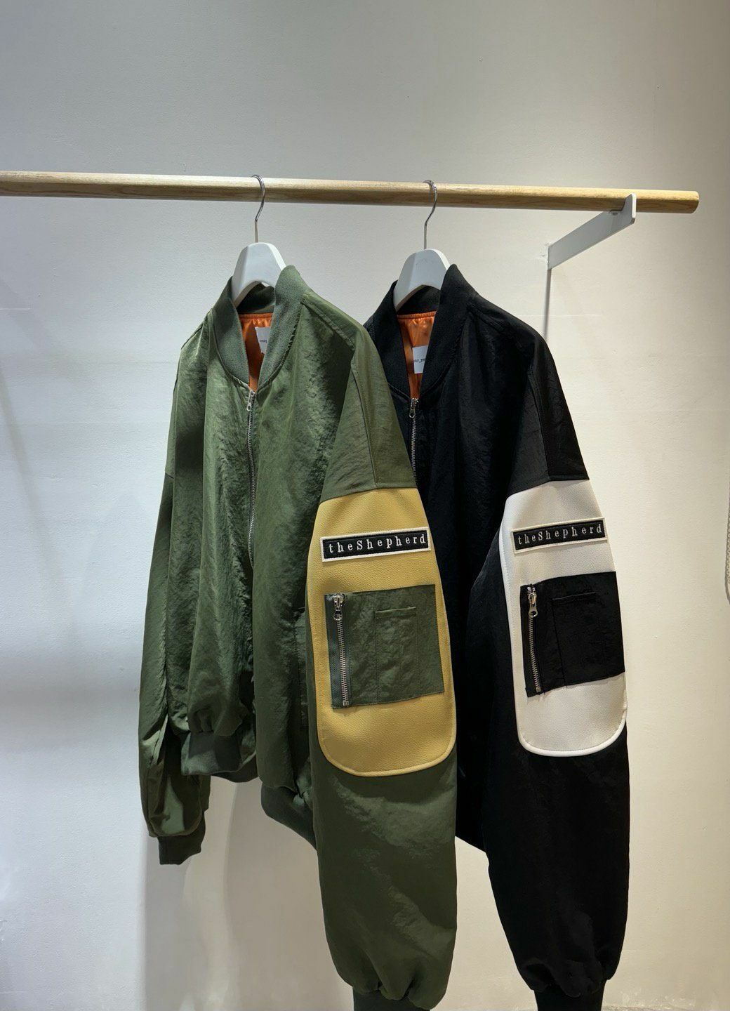 拼皮拉鍊外套 Crunky_youth-021JK