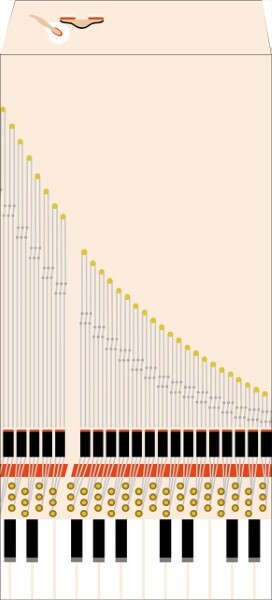 【音樂小物】音樂信封袋 - 平台鋼琴