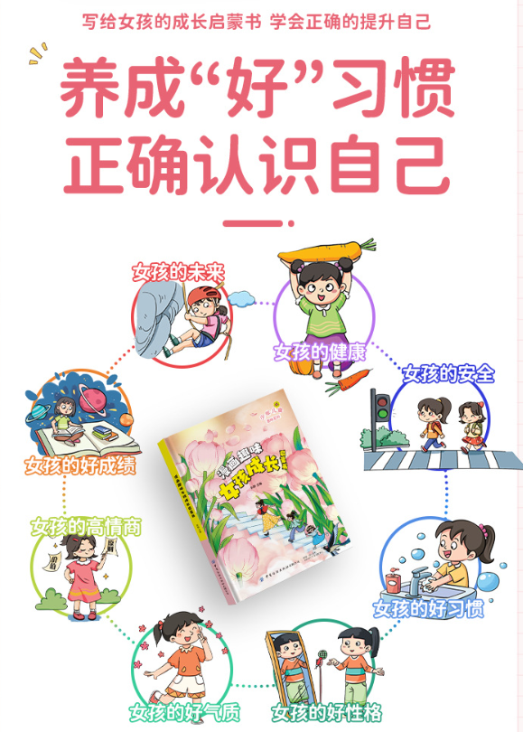 儿童趣味百科漫画女孩成长启蒙书（精装）