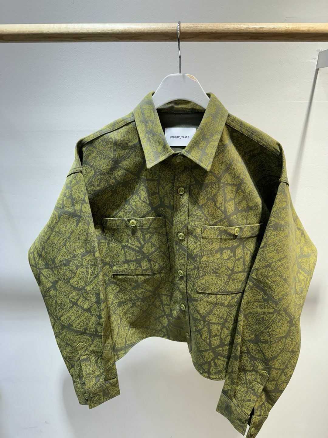 亂紋短身長袖恤衫 Crunky_youth-023JK