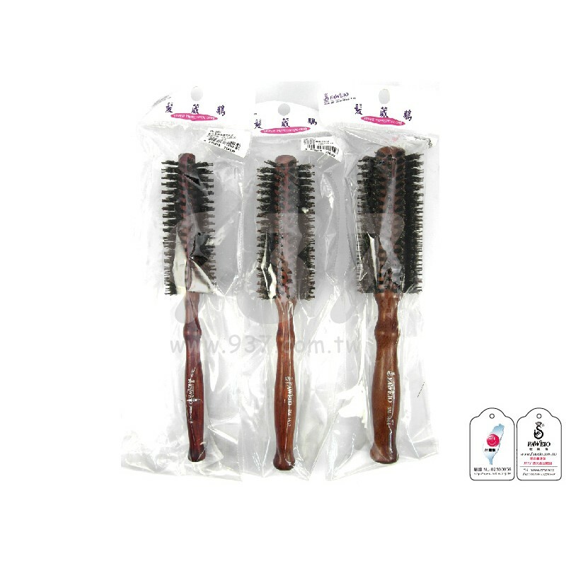 髮葳鵝FAWEIO 紅花梨木 葫蘆鬃毛圓梳