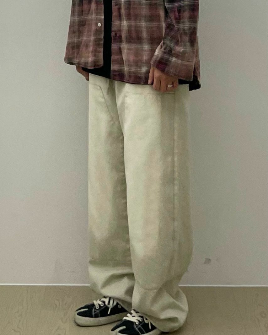 淨色可束腳鬆身褲 Easy-001P