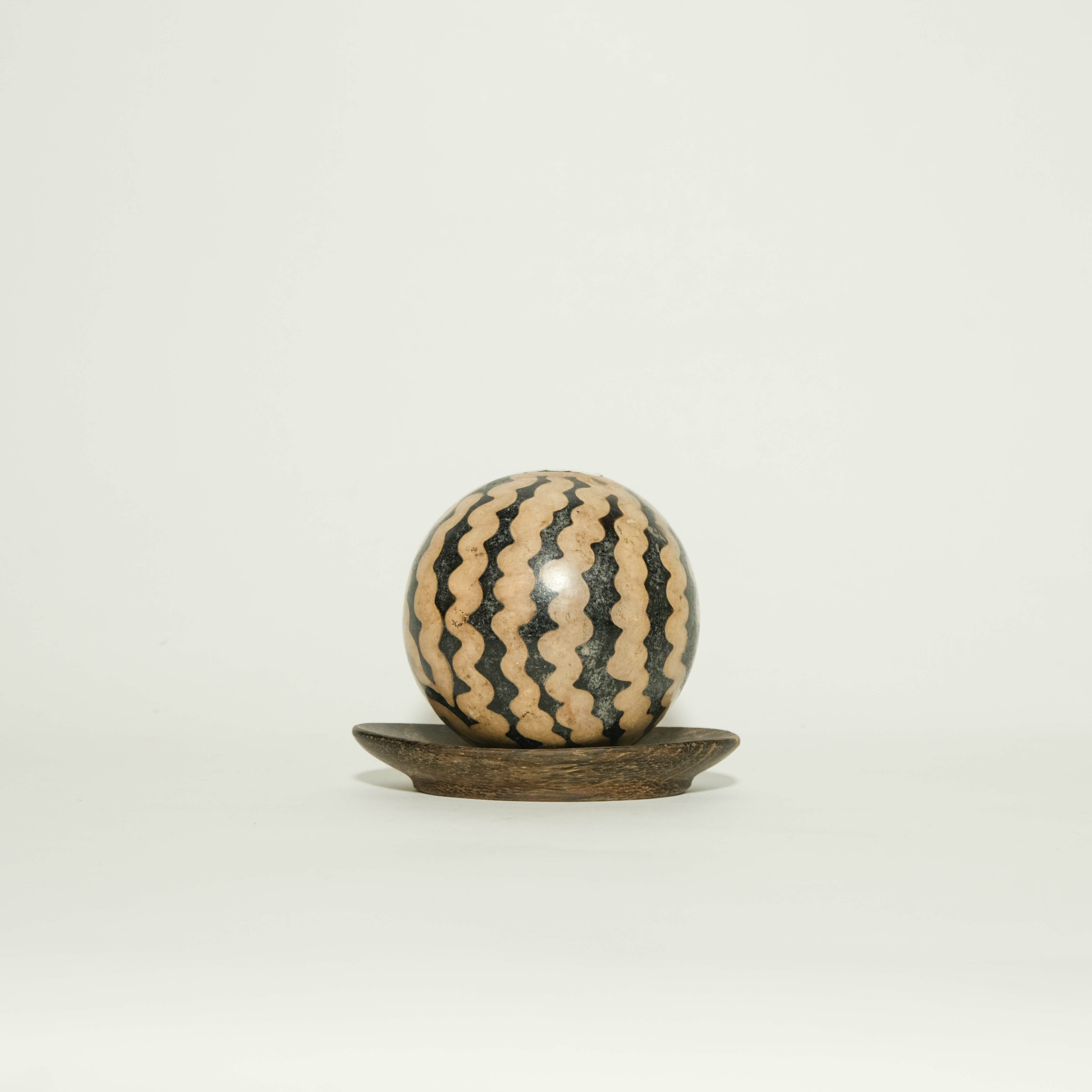 陶器｜蛋型擺飾 - 海草｜宏都拉斯