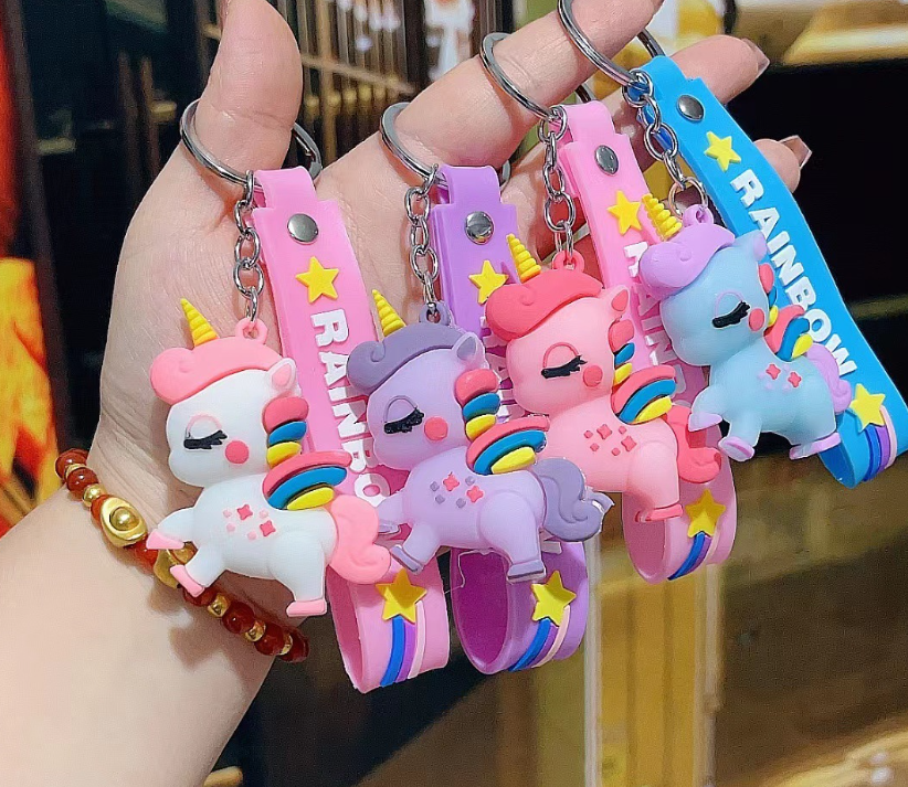 独角兽钥匙扣挂件（颜色随机）