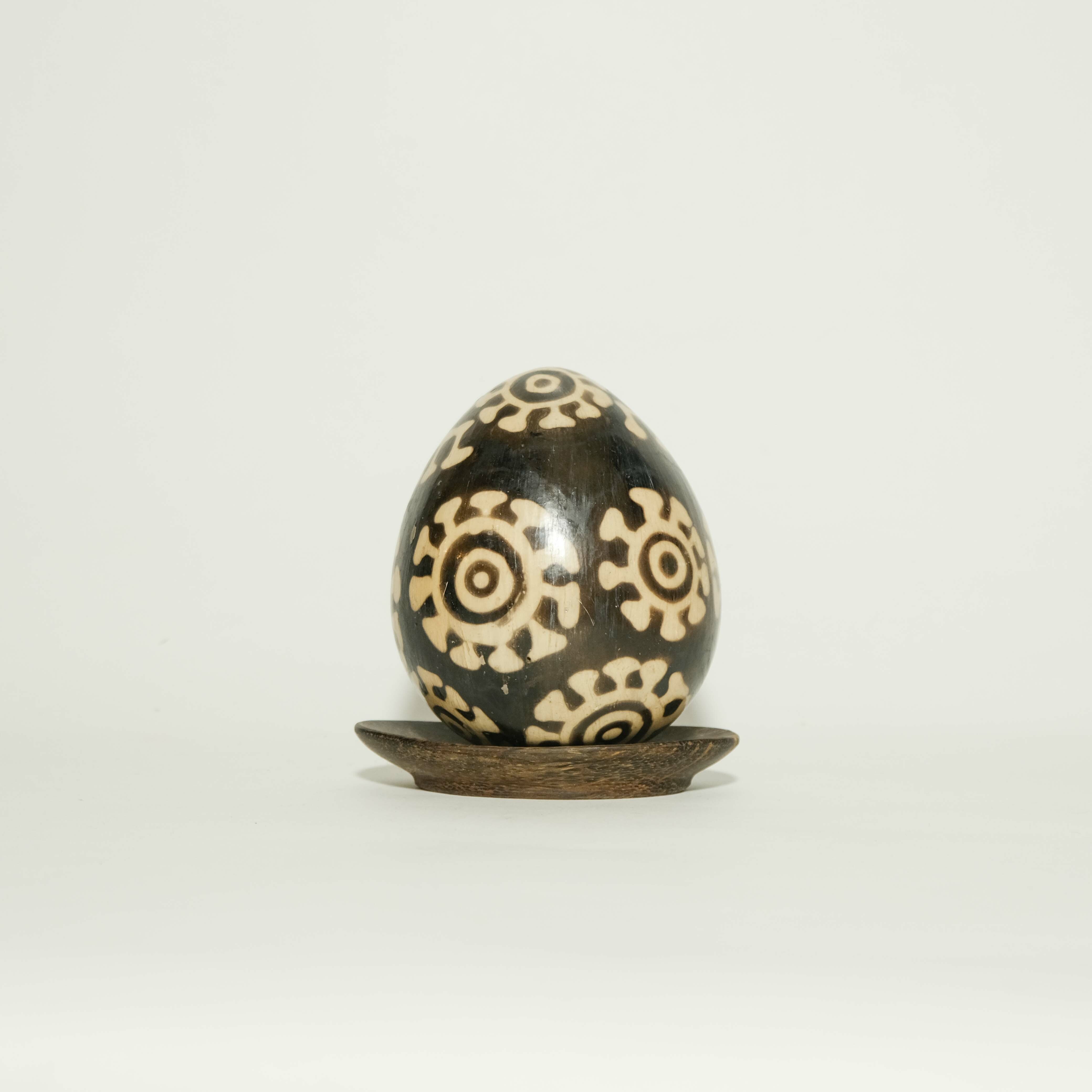 陶器｜蛋型擺飾 - 飄動｜宏都拉斯