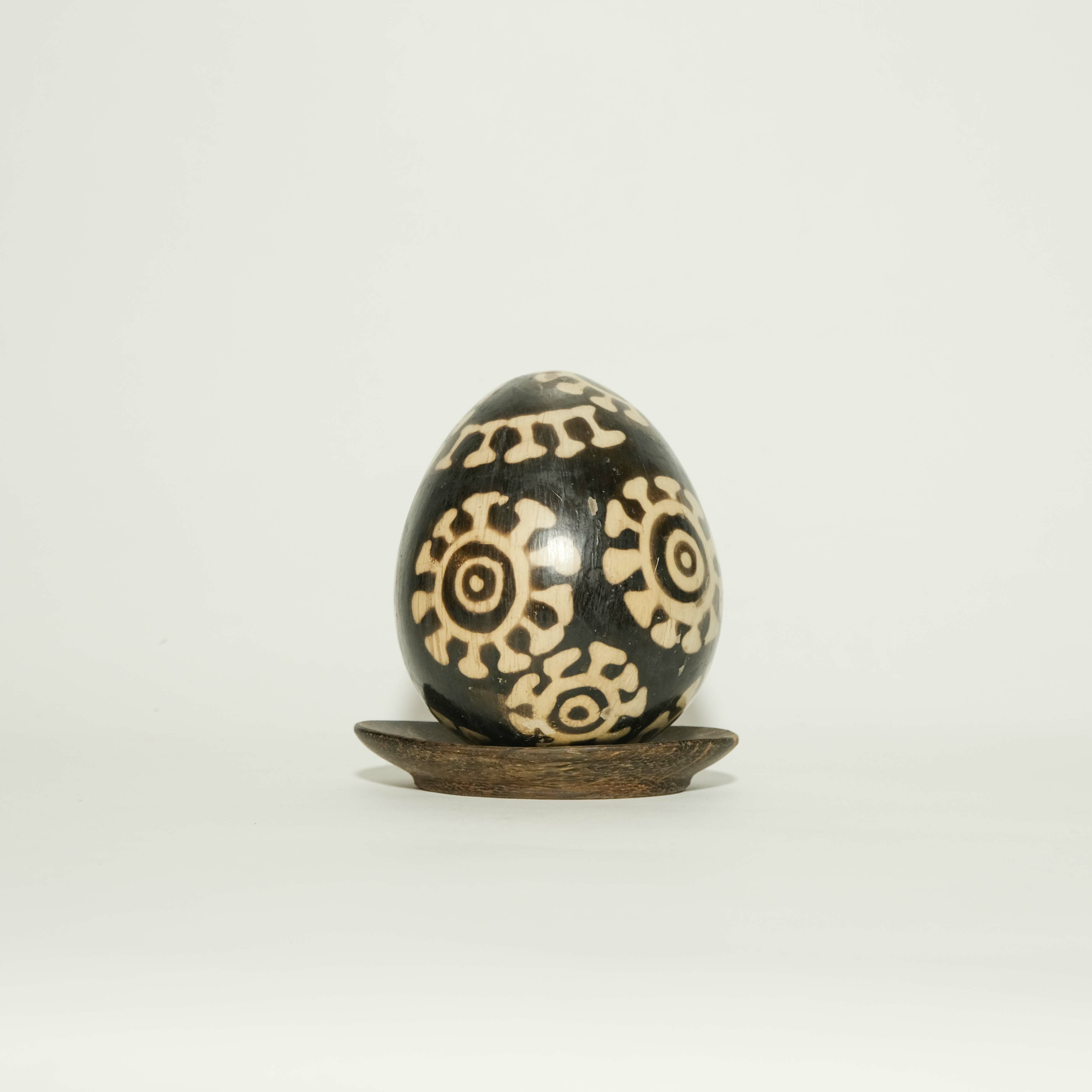 陶器｜蛋型擺飾 - 飄動｜宏都拉斯